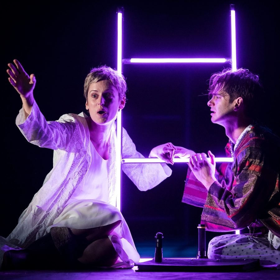 Denise Gough and Andrew Garfield in Angels In America: Perestroika