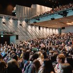 The Lyttelton Theatre filled with young people for the Live theatre review student conference 2024